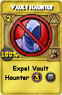 Wizard101 Myth spell card: Vault Haunter, Spell ID 3019