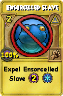 Wizard101 Myth spell card: Ensorcelled Slave, Spell ID 3013