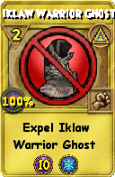 Wizard101 Myth spell card: Iklaw Warrior Ghost, Spell ID 3543