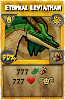 Wizard101 Sun spell card: Eternal Leviathan, Spell ID 3346