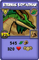 Wizard101 Life spell card: Eternal Leviathan, Spell ID 3440