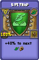 Wizard101 Life spell card: Life Trap, Spell ID 3413