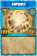Wizard101 Ice spell card: Enfeeble, Spell ID 3728