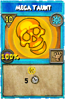 Wizard101 Ice spell card: Mega Taunt, Spell ID 3417