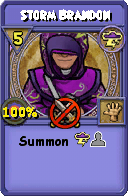 Wizard101 Storm spell card: Storm Brandon, Spell ID 3086