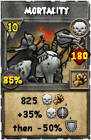Wizard101 Death spell card: Mortality, Spell ID 3445