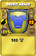 Wizard101 Myth spell card: Bronze Armor, Spell ID 3397