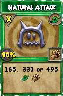 Wizard101 Life spell card: Natural Attack, Spell ID 3477