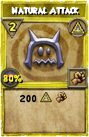 Wizard101 Myth spell card: Natural Attack, Spell ID 3451