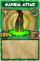 Wizard101 Life spell card: Natural Attack, Spell ID 3343