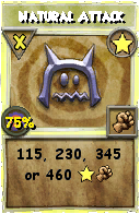 Wizard101 Star spell card: Natural Attack, Spell ID 3438
