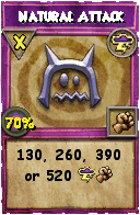 Wizard101 Storm spell card: Natural Attack, Spell ID 3188