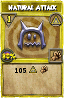 Wizard101 Myth spell card: Natural Attack, Spell ID 3465