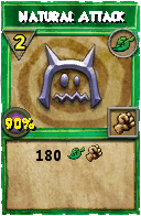 Wizard101 Life spell card: Natural Attack, Spell ID 3315