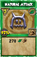 Wizard101 Life spell card: Natural Attack, Spell ID 3314
