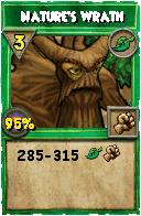 Wizard101 Life spell card: Nature's Wrath, Spell ID 3260