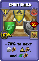 Wizard101 Balance spell card: Spirit Shield, Spell ID 3411