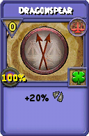 Wizard101 Balance spell card: Dragonspear, Spell ID 3270