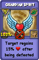Wizard101 Life spell card: Guardian Spirit, Spell ID 3164