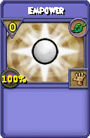 Wizard101 Life spell card: Empower, Spell ID 3274