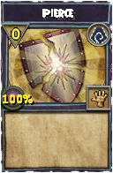 Wizard101 Shadow spell card: Pierce, Spell ID 3392