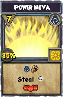 Wizard101 Shadow spell card: Power Nova, Spell ID 3093