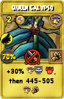 Wizard101 Storm spell card: Queen Calypso, Spell ID 3483