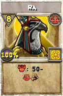 Wizard101 Balance spell card: Ra, Spell ID 3325
