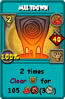Wizard101 Fire spell card: Meltdown, Spell ID 3316