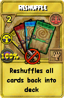 Wizard101 Balance spell card: Reshuffle, Spell ID 3456