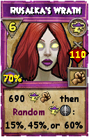 Wizard101 Storm spell card: Rusalka's Wrath, Spell ID 3806