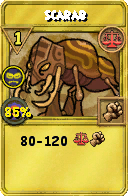 Wizard101 Balance spell card: Scarab, Spell ID 3653
