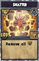 Wizard101 Shadow spell card: Shatter, Spell ID 3161