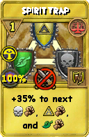Wizard101 Balance spell card: Spirit Trap, Spell ID 3159