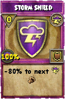 Wizard101 Storm spell card: Storm Shield, Spell ID 3468