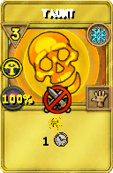 Wizard101 Ice spell card: Taunt, Spell ID 3081