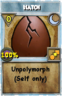 Wizard101 Moon spell card: Hatch, Spell ID 3404