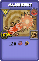 Wizard101 Balance spell card: Major Burst, Spell ID 3373