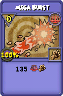 Wizard101 Balance spell card: Mega Burst, Spell ID 3374