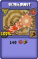 Wizard101 Balance spell card: Ultra Burst, Spell ID 3371