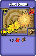 Wizard101 Fire spell card: Fire Scorch, Spell ID 3066