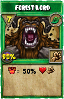Wizard101 Life spell card: Forest Lord, Spell ID 4056
