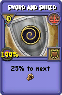 Wizard101 Balance spell card: Sword and Shield, Spell ID 4057