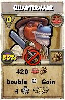 Wizard101 Balance spell card: Quartermane, Spell ID 4068