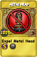 Wizard101 Myth spell card: Metal Head, Spell ID 4082