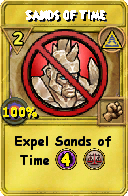 Wizard101 Myth spell card: Sands of Time, Spell ID 4083