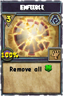 Wizard101 Shadow spell card: Enfeeble, Spell ID 4118