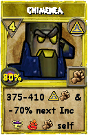 Wizard101 Myth spell card: Chimenea, Spell ID 4134
