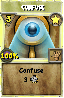 Wizard101 Star spell card: Confuse, Spell ID 4136