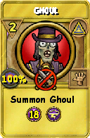 Wizard101 Myth spell card: Ghoul, Spell ID 4193